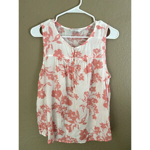 Lucky Brand Floral Print Sleeveless top, Medium